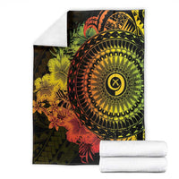 Vanuatu Blanket Hibisus Polynesian Pattern Reggae LT14 - Polynesian Pride