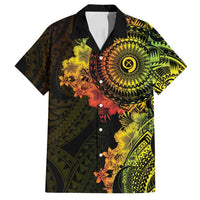 Vanuatu Family Matching Summer Maxi Dress and Hawaiian Shirt Hibisus Polynesian Pattern Reggae - Polynesian Pride