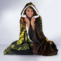 Vanuatu Hooded Blanket Hibisus Polynesian Pattern Reggae LT14 - Polynesian Pride