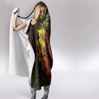 Vanuatu Hooded Blanket Hibisus Polynesian Pattern Reggae LT14 - Polynesian Pride