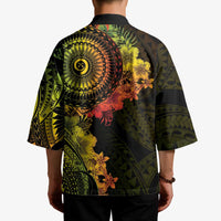 Vanuatu Kimono Hibisus Polynesian Pattern Reggae LT14 - Polynesian Pride