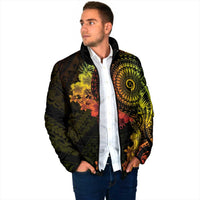 Vanuatu Padded Jacket Hibisus Polynesian Pattern Reggae LT14 - Polynesian Pride