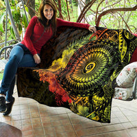 Vanuatu Quilt Hibisus Polynesian Pattern Reggae - Polynesian Pride