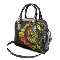 Vanuatu Shoulder Handbag Hibisus Polynesian Pattern Reggae - Polynesian Pride