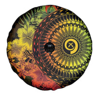 Vanuatu Spare Tire Cover Hibisus Polynesian Pattern Reggae - Polynesian Pride