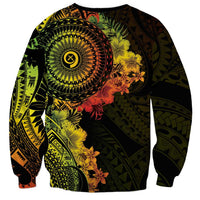 Vanuatu Sweatshirt Hibisus Polynesian Pattern Reggae LT14 - Polynesian Pride