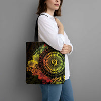 Vanuatu Tote Bag Hibisus Polynesian Pattern Reggae - Polynesian Pride