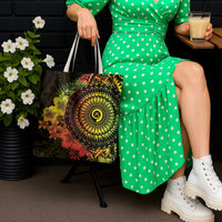 Vanuatu Tote Bag Hibisus Polynesian Pattern Reggae - Polynesian Pride