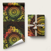 Vanuatu Wrapping Paper Hibisus Polynesian Pattern Reggae - Polynesian Pride