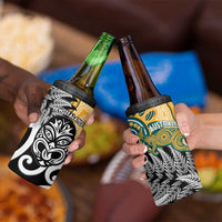 New Zealand Australia Rugby 4 in 1 Can Cooler Tumbler Wallabies Aboriginal All Black Maori Tiki Together - Polynesian Pride