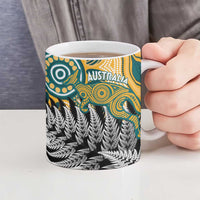 New Zealand Australia Rugby Ceramic Mug Wallabies Aboriginal All Black Maori Tiki Together - Polynesian Pride