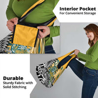 New Zealand Australia Rugby Grocery Bag Wallabies Aboriginal All Black Maori Tiki Together - Polynesian Pride