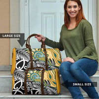 New Zealand Australia Rugby Travel Bag Wallabies Aboriginal All Black Maori Tiki Together - Polynesian Pride