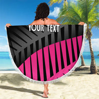 New Zealand Silver Fern Rugby Custom Beach Blanket 2025 All Black Go Champions - Polynesian Pride