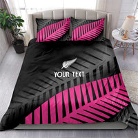 New Zealand Silver Fern Rugby Custom Bedding Set 2025 All Black Go Champions - Polynesian Pride