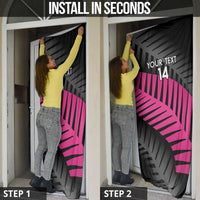 New Zealand Silver Fern Rugby Custom Door Cover 2025 All Black Go Champions - Polynesian Pride