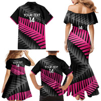 New Zealand Silver Fern Rugby Custom Family Matching Mermaid Dress and Hawaiian Shirt 2025 All Black Go Champions - Polynesian Pride