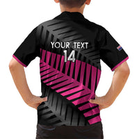 New Zealand Silver Fern Rugby Custom Family Matching Short Sleeve Bodycon Dress and Hawaiian Shirt 2025 All Black Go Champions - Polynesian Pride