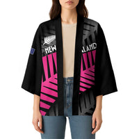 New Zealand Silver Fern Rugby Custom Kimono 2025 All Black Go Champions - Polynesian Pride