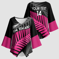New Zealand Silver Fern Rugby Custom Kimono Sleeve Blouse 2025 All Black Go Champions - Polynesian Pride