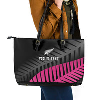 New Zealand Silver Fern Rugby Custom Leather Tote Bag 2025 All Black Go Champions - Polynesian Pride
