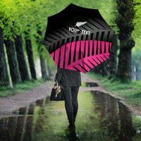 New Zealand Silver Fern Rugby Custom Umbrella 2025 All Black Go Champions - Polynesian Pride