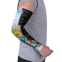 New Zealand Argentina Rugby Arm Sleeves 2025 Los Pumas All Black Together - Polynesian Pride