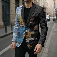 New Zealand Argentina Rugby Custom Blazer 2025 Los Pumas All Black Together - Polynesian Pride