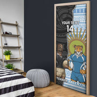 New Zealand Argentina Rugby Door Cover 2025 Los Pumas All Black Together - Polynesian Pride