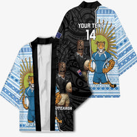 New Zealand Argentina Rugby Custom Kimono 2025 Los Pumas All Black Together - Polynesian Pride