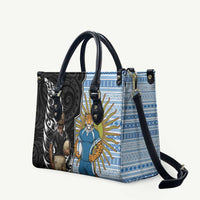 New Zealand Argentina Rugby Leather Bag 2025 Los Pumas All Black Together - Polynesian Pride