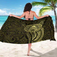 New Zealand Skull Darts Sarong Aotearoa Maori Chest Tattoo Stylized Gold - Polynesian Pride