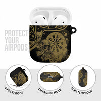 New Zealand Darts AirPods Case Skull In Dart We Trust Maori Pattern LT14 - Polynesian Pride