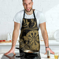 New Zealand Darts Apron Skull In Dart We Trust Maori Pattern - Polynesian Pride