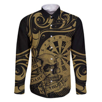 New Zealand Darts Family Matching Puletasi and Hawaiian Shirt Skull In Dart We Trust Maori Pattern - Polynesian Pride