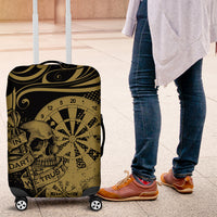 New Zealand Darts Luggage Cover Skull In Dart We Trust Maori Pattern LT14