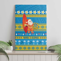 Tuvalu Christmas Canvas Wall Art Cute Santa Manuia te Kilisimasi - Polynesian Pride
