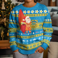 Tuvalu Christmas Kid Ugly Christmas Sweater Cute Santa Manuia te Kilisimasi - Polynesian Pride