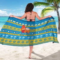 Tuvalu Christmas Sarong Cute Santa Manuia te Kilisimasi - Polynesian Pride