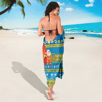 Tuvalu Christmas Sarong Cute Santa Manuia te Kilisimasi - Polynesian Pride