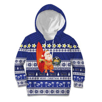 Nauru Christmas Kid Hoodie Cute Santa Coat Of Arms Merry Xmas - Polynesian Pride