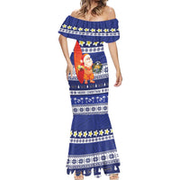 Nauru Christmas Mermaid Dress Cute Santa Coat Of Arms Merry Xmas - Polynesian Pride