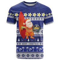 Nauru Christmas T Shirt Cute Santa Coat Of Arms Merry Xmas - Polynesian Pride