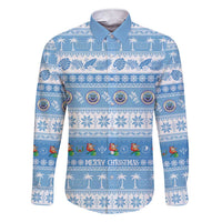 FSM Christmas Family Matching Short Sleeve Bodycon Dress and Hawaiian Shirt Merry Xmas Federated States of Micronesia - Polynesian Pride