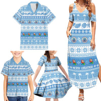 FSM Christmas Family Matching Summer Maxi Dress and Hawaiian Shirt Merry Xmas Federated States of Micronesia - Polynesian Pride