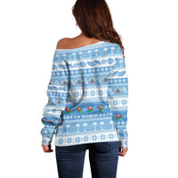 FSM Christmas Off Shoulder Sweater Merry Xmas Federated States of Micronesia - Polynesian Pride
