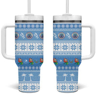 FSM Christmas Tumbler With Handle Merry Xmas Federated States of Micronesia - Polynesian Pride