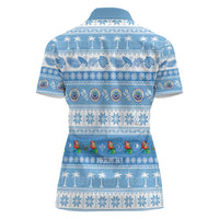 FSM Christmas Women Polo Shirt Merry Xmas Federated States of Micronesia - Polynesian Pride