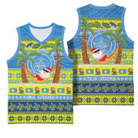 Palau Christmas Basketball Jersey Chilling Santa Ungil Kurismas - Polynesian Pride