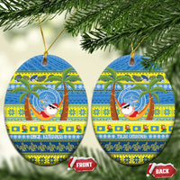 Palau Christmas Ceramic Ornament Chilling Santa Ungil Kurismas - Polynesian Pride